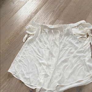 Elegant Cream Women's Shorts